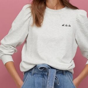 H&M Oh la la Crewneck sweatshirt